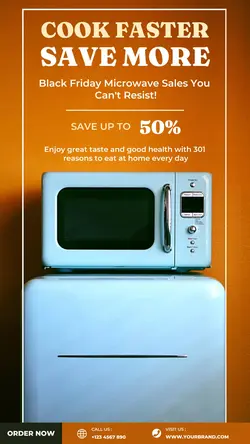 Microwave Black Friday Promotion Instagram Story