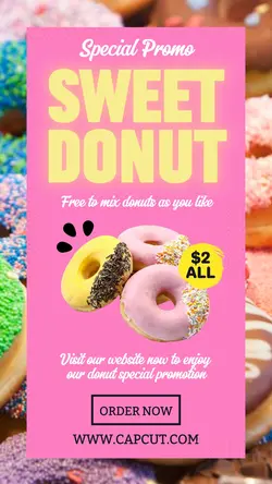 Sweet Donut Promo Instagram Story