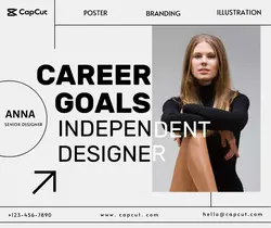 Business personal contact card display Minimalist