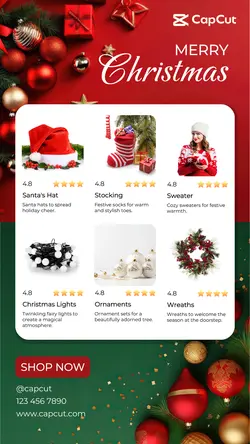 Merry Christmas Store Instagram Story