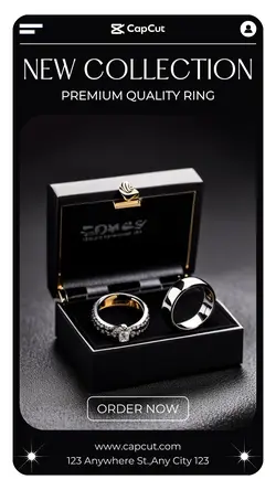Jewelry Ring Display Instagram story