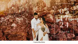 Non-Marketing Minimalist Wedding Facebook Cover