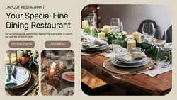 Food and Beverage Promotion for Fine Dining