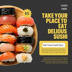 Sushi Promotion Instagram Post