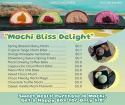 Food Mochi Menu Pricelist Facebook Post