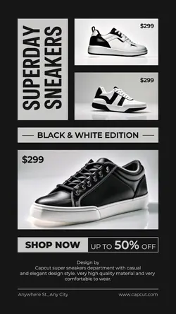 Fashion Sneakers Sale Promotion TikTok