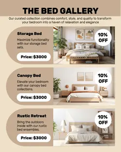 Household Bed Gallery Display