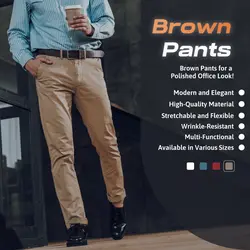 E-commerce Product Callout Fashion Brown Pants