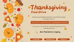 Thanksgiving Charity Event Twitter Post
