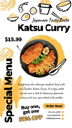 Food Special Menu Tiktok Post