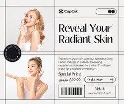 Personal Care Spa Promotion Facebook Post White
