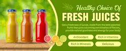 E-Commerce Food & Beverage Fresh Juice Detail Page