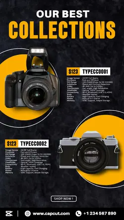Electronics Camera Display Instagram Story Minimalist