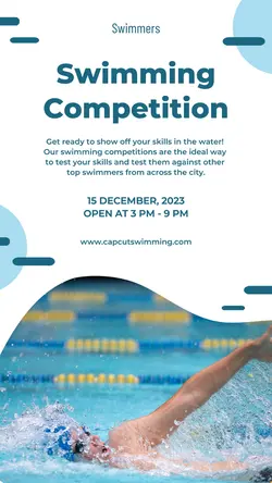 Swim Competition Promotion Instagram Story
