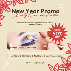 New Year Promo Beauty Care Instagram Post