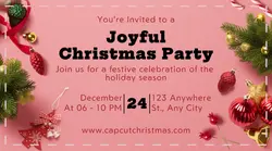 Christmas Party Invitation Facebook Ad