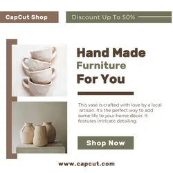 Furniture Hand Made Display Product Instagram Post