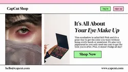 Cosmetics Eyeshadow Display Product Twitter Post
