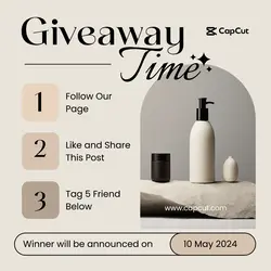 Beauty Product Giveaway Instagram Post