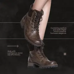 E-commerce Fashion Product callout Boots Modern Brown