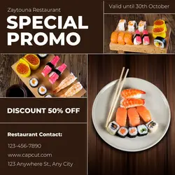 Sushi Promo Instagram Post