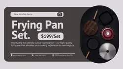 Frying Pan Set Promotion Twitter Post