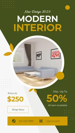 Modern Interior Design Instagram Story