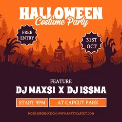 Halloween Costume Party Instagram Post