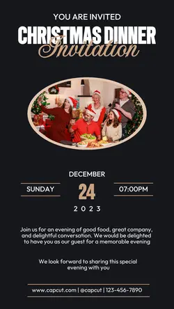 Other Industries Christmas Dinner Invitation