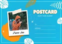 Non-marketing Postcard Travel