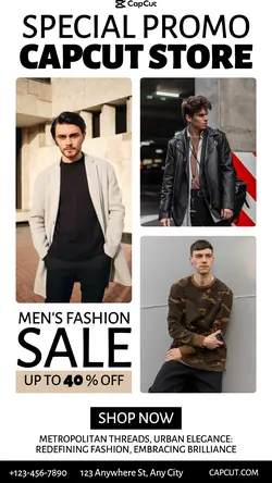 Men's Fashion Sale Promotion Instagram Story