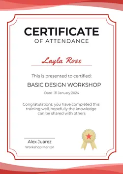 Non-marketing Certificate Design Workshop