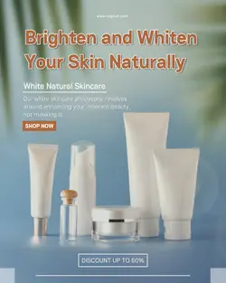 White skincare promo for instagram post