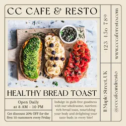 Food and Beverage Menu Promotion Instagram Post