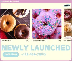 Dessert Gourmet Restaurant Products Display