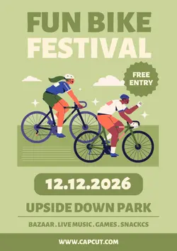 Event Bike Festival Poster Minimalist