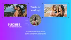 Youtube endscreen template
