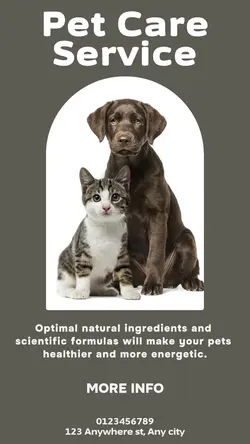 Pet Care Service Minimal Story