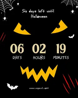Halloween Countdown Instagram Post Potrait