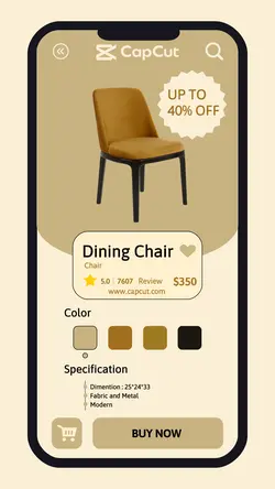 Furniture Sale Promotion UI Design Instagram Story