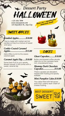 Food Menu Tiktok Post