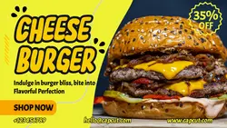 Cheese Burger Promo Facebook Cover