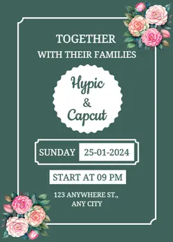 Non-marketing Personal Occasions Wedding Invitation
