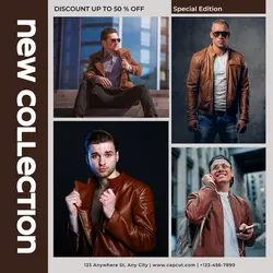 Fashion Industry Instagram Post Jacket New Collection
