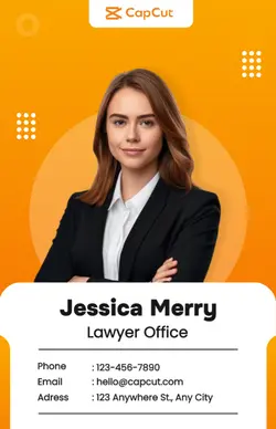 Business Id Card Minimalist