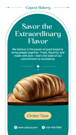 Food and Beverage Bread Promotion Instagram Story
