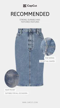 Clothing & Shoes Outfit details Denim skirt weak marketing