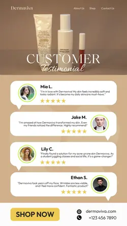 Beauty & Personal Care Testimonial Instagram Story