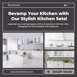 Kitchen Set Product Display Instagram Post