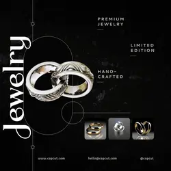 Fashion Industry Premium Jewelry Product Display Instagram Post